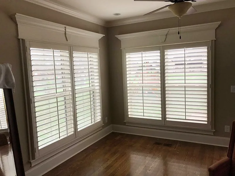 BlueHouse window treatment and interior