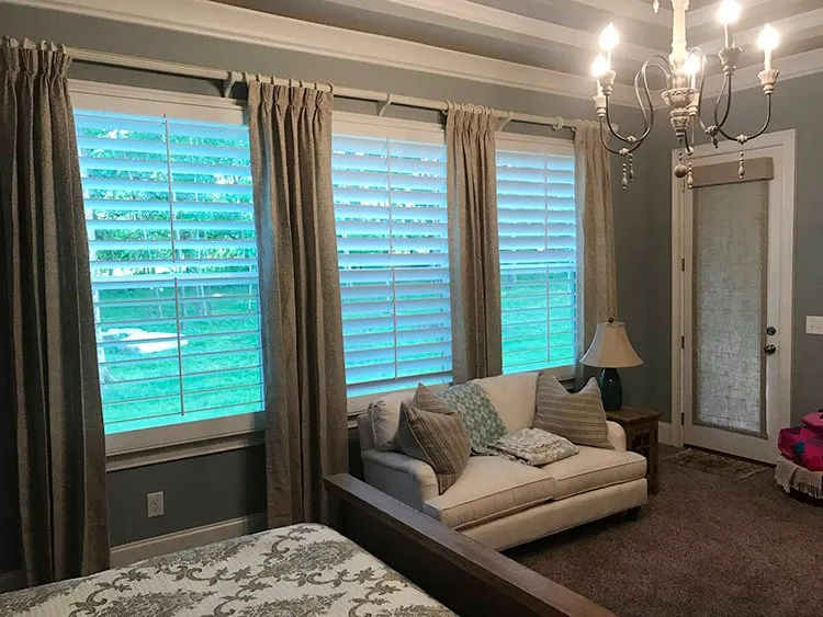 BlueHouse window treatment and interior